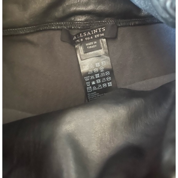 AllSaints Cora Faux Leather Leggings - US Size 4 - Picture 5 of 5